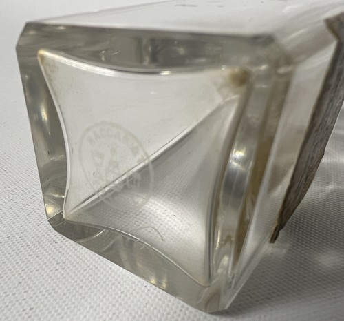 SIGNED Baccarat Perfume Bottle Azurea Perfume Eau De Toilette by LT Piver EMPTY - Picture 10 of 10