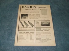 1954 Barris Hollywood Kustom Line Accessories Vintage Ad George
