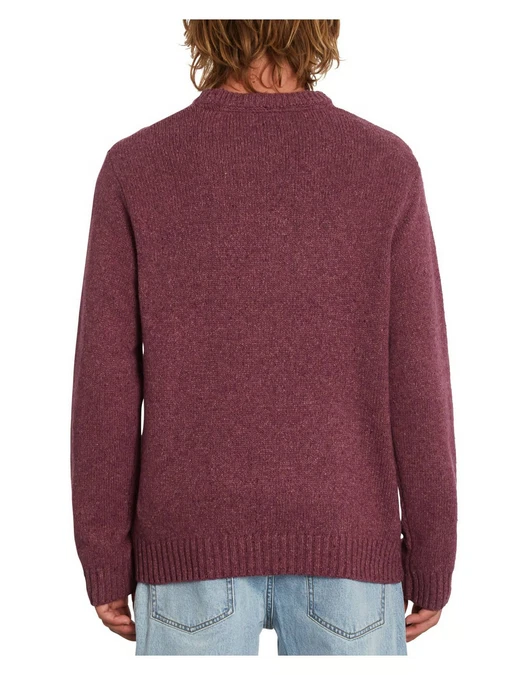 VOLCOM EDMONDER Sweater ORD Crew Pullover lila melange NEW NEUWARE PORTOFREI - Bild 2 von 2