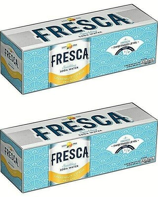 Fresca Soda Original Citrus, 12 Fl Oz Cans, 10 pack, (Total 240 Cans)