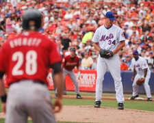 Mike Pelfrey Color  8x10 Mets Unsigned Photo #3, (Vol. #4)