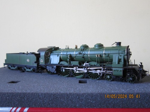 Rare LEMATEC HO-066/1 Locomotive Vapeur 231 6386 PLM Vert Brass Laiton Fulgurex