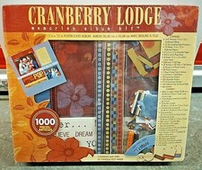 Memories Album Kit Crafts 1000 Pieces Cranberry Lodge 12 x 12 Post Bound NIB