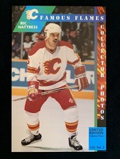 1998-99 RIC NATTRESS CALGARY FLAMES NHL PROGRAM INSERT COLLECTOR PHOTO #23