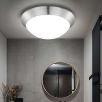 Deckenleuchte Deckenlampe Flurleuchte Opal Led Wohnzimmerlampe Rund D 26 Cm