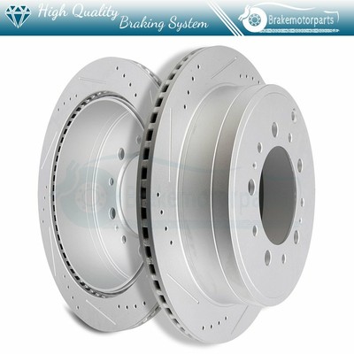 2X Rear Brake Rotors Drilled And Slotted For 2010-2017 Toyota Tundra | eBay