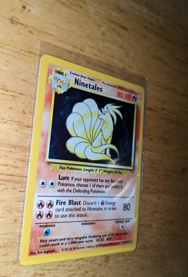 Pokemon Ninetales English Holo Rare Card - Near Mint | eBay