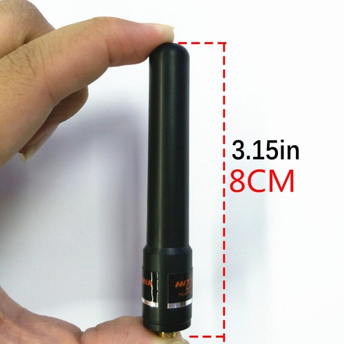 145/435MHz UV Dual Band High Gain SMA-Female Short Antenna for Walkie Talkie - Zdjęcie 8 z 9