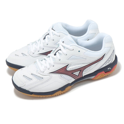 Mizuno Wave Fang Pro White Black Red Men Unisex Badminton Shoes