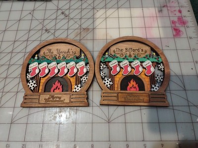 Personalized Fireplace Stocking Shelf Sitter Christmas Home Decor Up To 6 Names