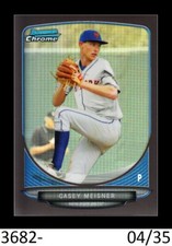 1-2014 BOWMAN CHROME DRAFT BLACK REFRACTOR CASEY MEISNER CARDINALS 04/35