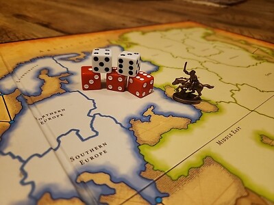 Cavalry Risk Piece Risk Board Game 2003 by Parker Bros. Replacement Dice and Golden ...