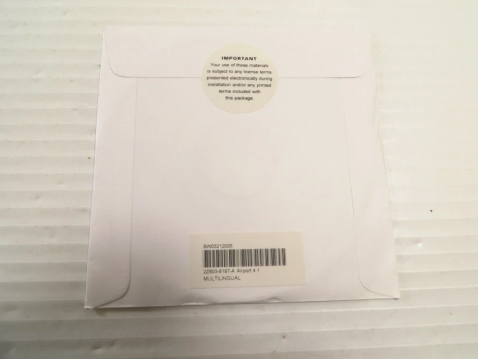 Airport Express iTunes Software CD Version 4.1 2004, NEW SEALED - Image 2 of 2