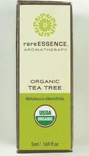 Rare Essence Aromatherapy Organic Pure Essential Oil TEA TREE 5ml Dropper Bottle