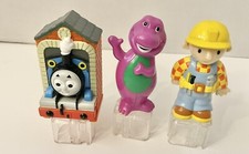 Fisher Price Easy Links Lot Of 3 Thomas/ Bob The Builder/ Barney