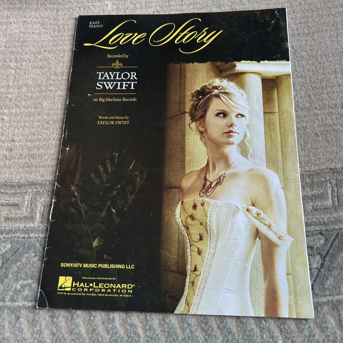 Taylor Swift - Love Story Sheet Music Piano Vocal | eBay