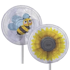 2 Pack Fan Cover Cartoon Fan Guard Net Safety Fan Filters Kid Finger Protecto...