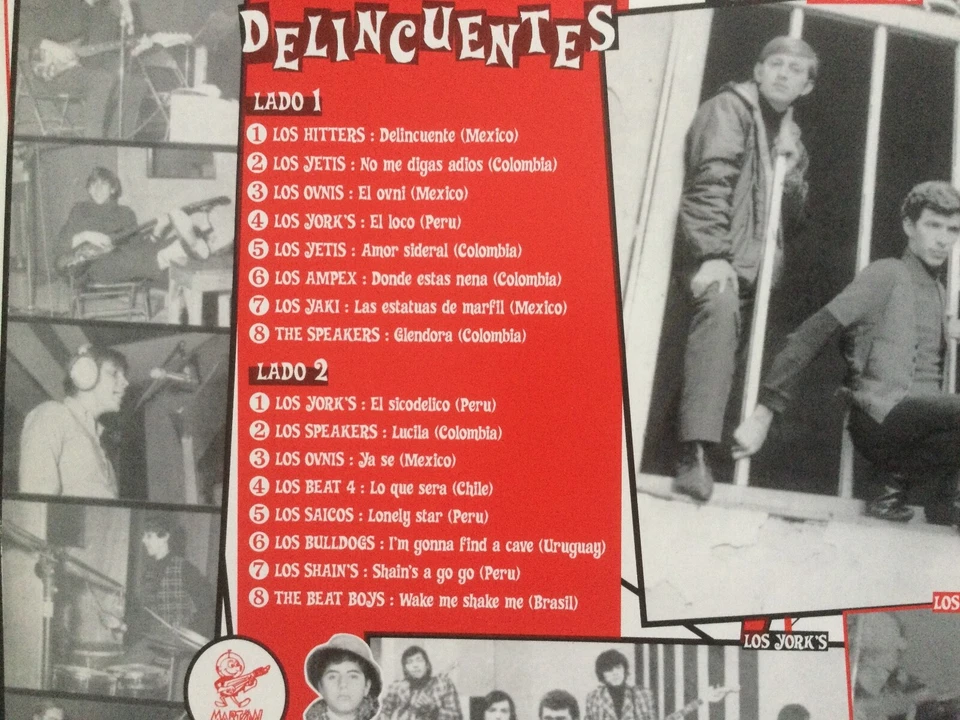 Delincuentes LP V/A Jovenes Latin America Punk Go-Go Beat Garage Rock Nuggets - Image 4 of 4