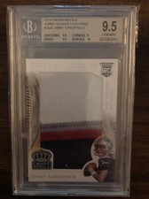 2014 Jimmy Garoppolo crown royale jumbo silhouettes prime /25 bgs 9.5 #jsjg