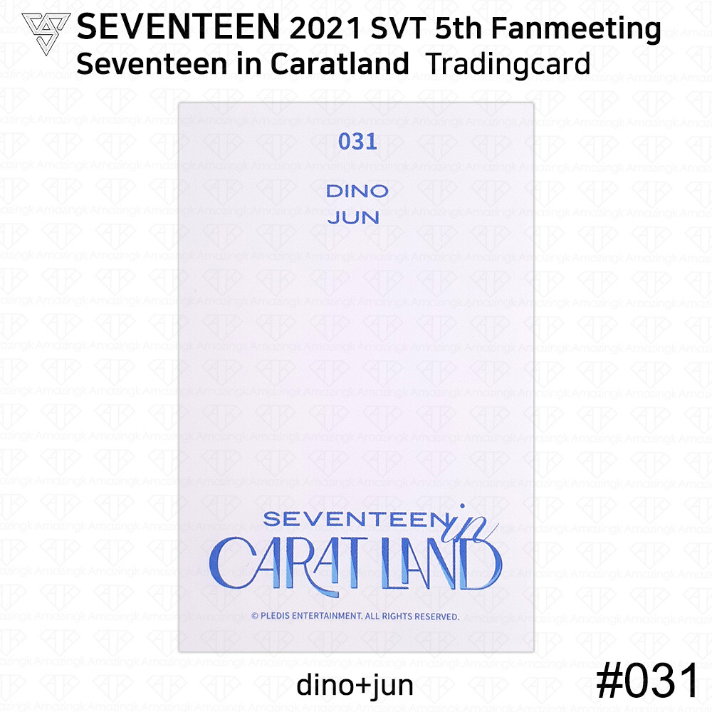 SEVENTEEN 未開封　CARATLAND 2021 DVD トレカ 2021 SVT 5th Fan Meeting SEVENTEEN in Caratland Trading Card