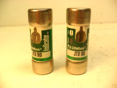 QTY 2 - Littelfuse JTD 91D - 6 Amp, 600 Volt, Dual Element, Time Delay NEW