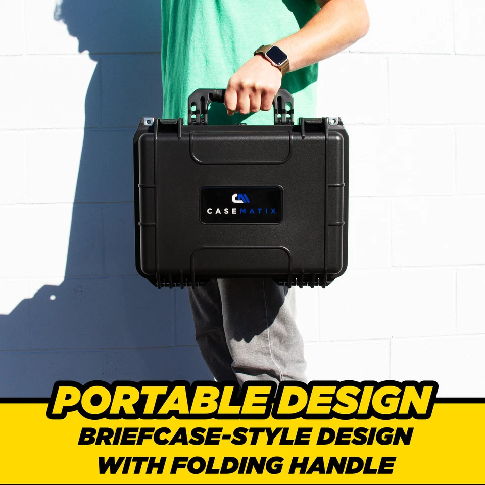 CASEMATIX Pistol Case Holds 3 Handguns and 9 Magazine Storage - Handgun Case - Image 4 of 4