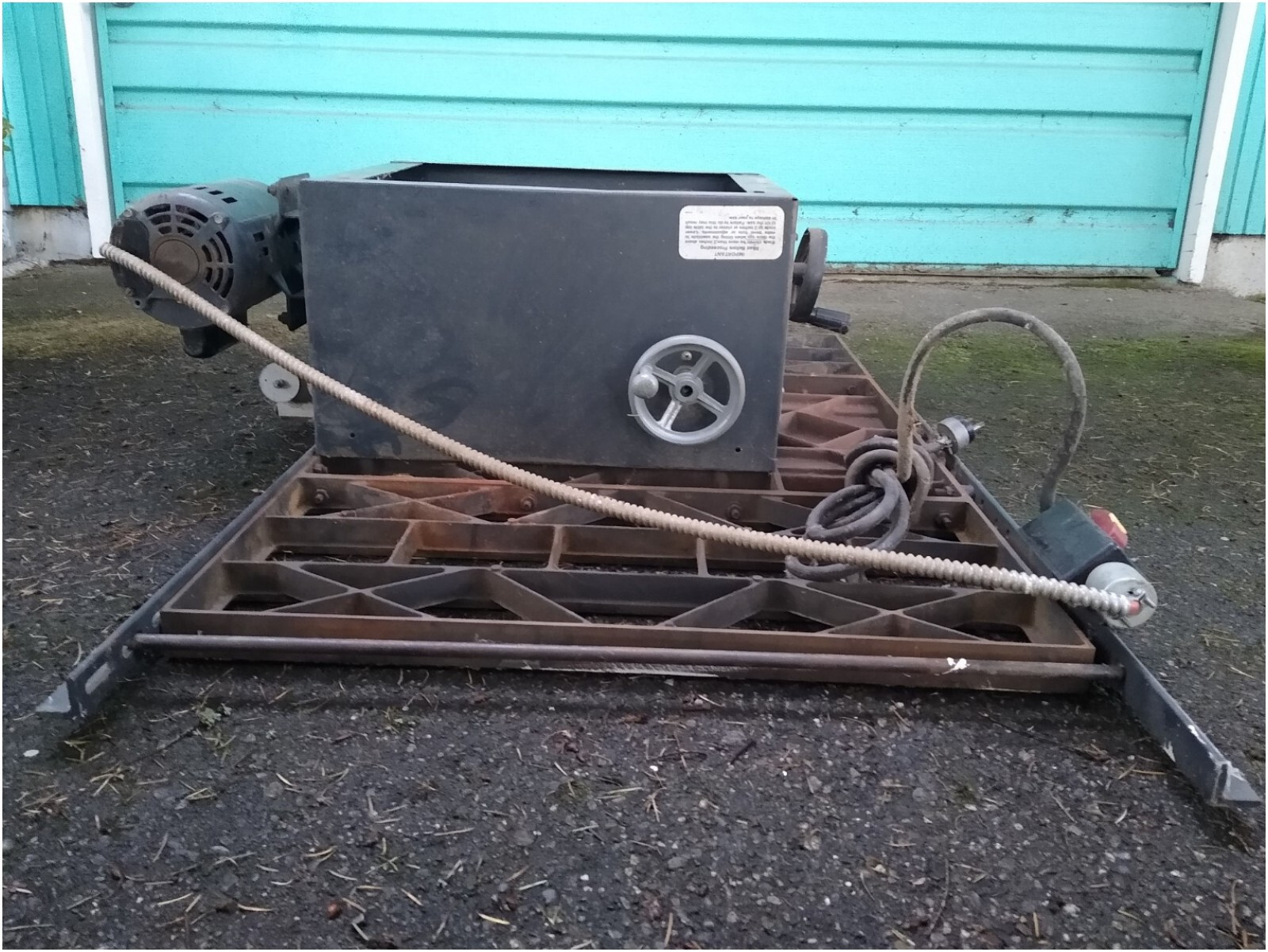 Old Vintage Sears Craftsman 10 Inch 15 Amp Cast Iron Jobsite Table Saw