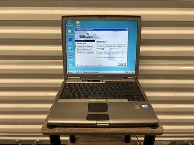 Dell Latitude D600 Windows 98 SE Laptop - Pentium M, 1GB RAM, ATI 9000 AS IS