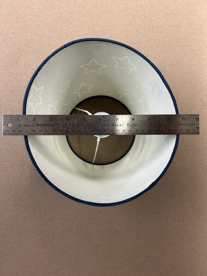 Pantalla Infantil, Azul Marino Con Estrellas, Tela Alta Calidad, Para Escritorio Foto 3 de 4