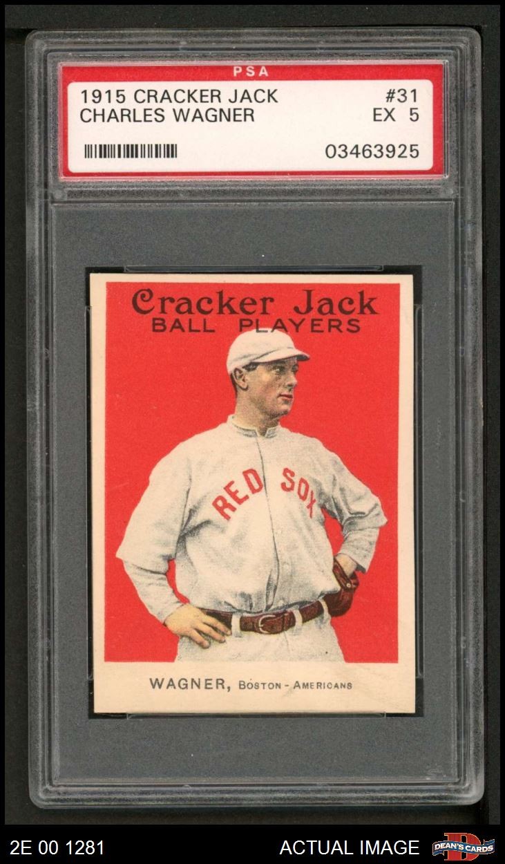1915 Cracker Jack #31 Heinie Wagner Red Sox PSA 5 - EX