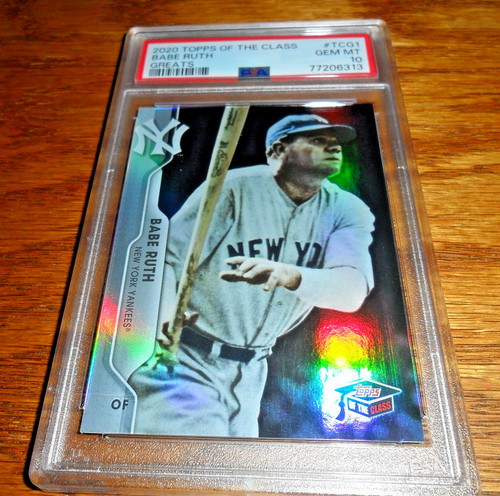 2020 Topps of the Class Greats TCG1 BABE RUTH PSA 10 GEM MINT #188/299 Pop 1