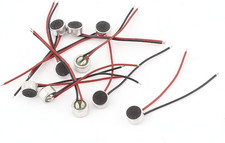 10Pcs 6Mm X 3.5Mm Mini Electret Microphone Condenser Pickup W Lead