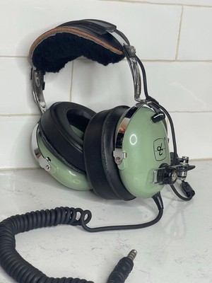 David Clark Aviation Headset Pilot Aircraft H10-76 Green Untested