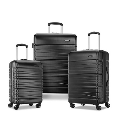SAMSONITE EVOLVE SE HARDSIDE EXPANDABLE LUGGAGE SPINNERS 3PC SET CO/M/L - BLACK