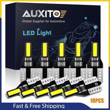 T10 Led License Plate Light 2825 168 194 Bulb10 White 6000k Super Bright Auxito
