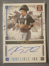 2025 Panini Impeccable IND-KT Kyle Teel Indelible Ink Holo Silver #/25 RC