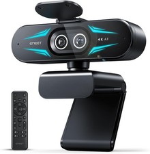 EMEET C60E Dual-Kamera-4K-Webcam für Streami...