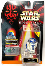 Star Wars R2-D2 Figure with CommTech Chip Booster Rockets Hasbro 1998 Episode 1