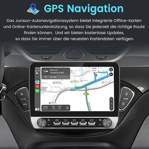 Radio de coche para Opel Corsa E 2015-2019 Android 4+64 GB Carplay Bluetooth Navi - Imagen 4 de 17
