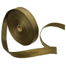 Titanium Lava Exhaust Heat Header Pipe wrap roll 1 INCH Wide X 50 FEET Long