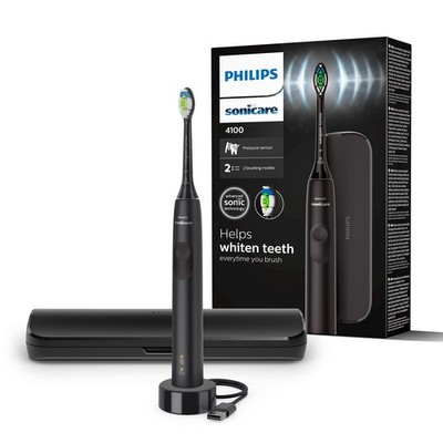 Philips Sonicare 4100 Elektrische Zahnbürste für Erwachsene mit 1 x Philips W2 Optimal