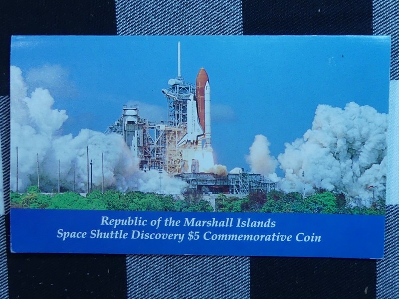 CB151: MARSHALL ISLANDS, Space Shuttle 5$ Booklet , 1988, CuNi
