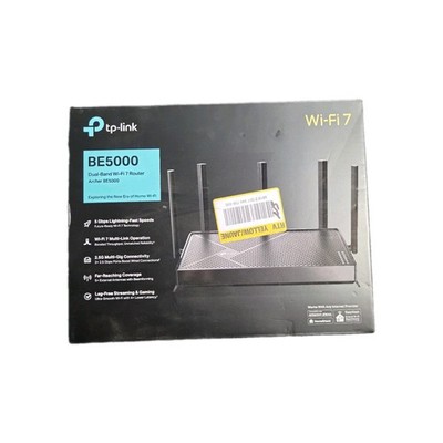 TP-Link Archer BE5000 WiFi 7 Router Dual Band 5Gbps Multi-Link NEW