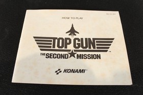 Top Gun The Second Mission Nintendo NES Game Box and Manual Complete CIB