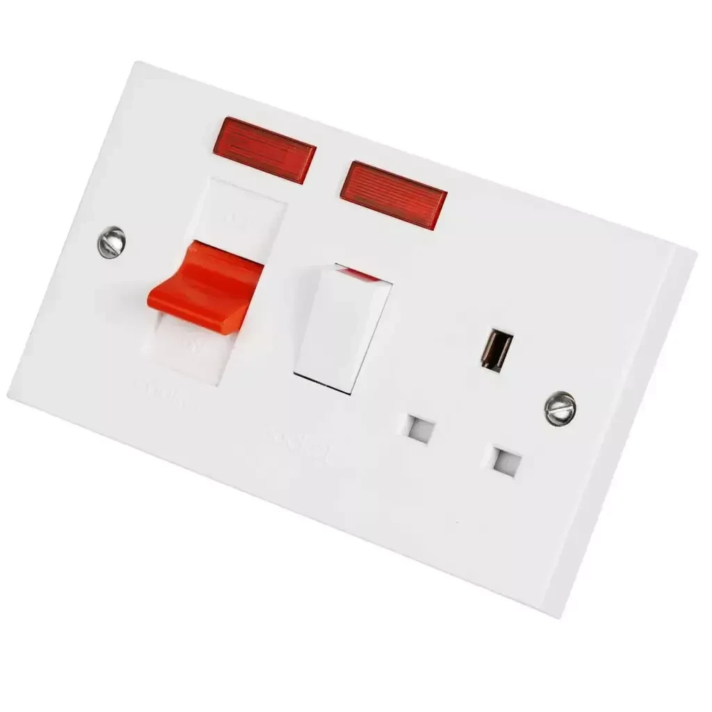 Schneider 45A Cooker Control Unit Neon 13A Socket G45ACCUN Exclusive Moulded