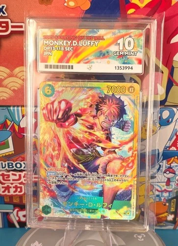 ACE 10 Monkey.D.Luffy OP13-118 Carrying On His Will Japanese One Piece Card