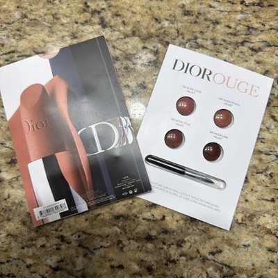 Dior Rouge Dior Velvet Nude Lipstick Sample Set w/ Lip Brush   4 Shades   New