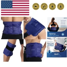 Ice Pack for Injuries Reusable Gel for Lower Back, Cold Packs for Back Should...