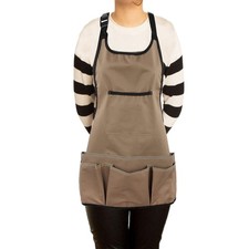 Gardening Apron with Large Pockets for Women, 14 Pockets Waterproof Tool Apro...