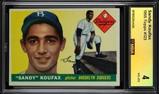1955 Topps: #123 Sandy Koufax MBA 4 VG-EX